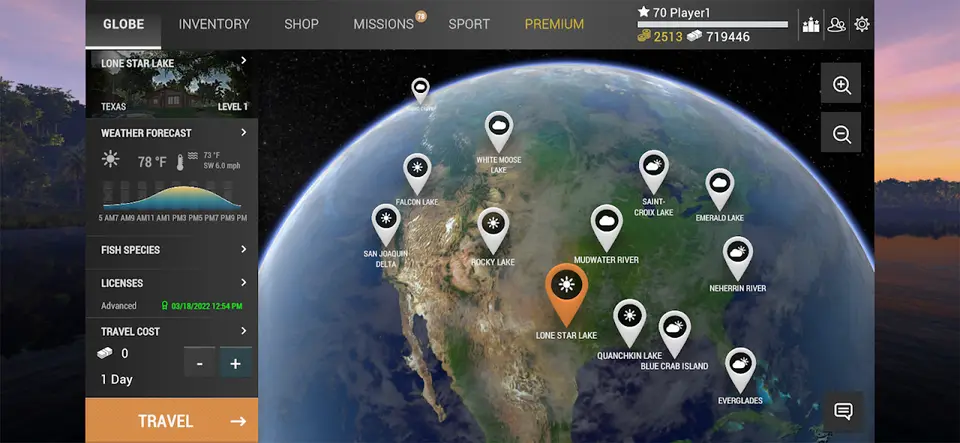 Fishing Planet, zweites Bild der Play-Store-Galerie